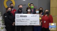 WILLIAMS CHECK DONATION TO ARNOT HEALTH NICU